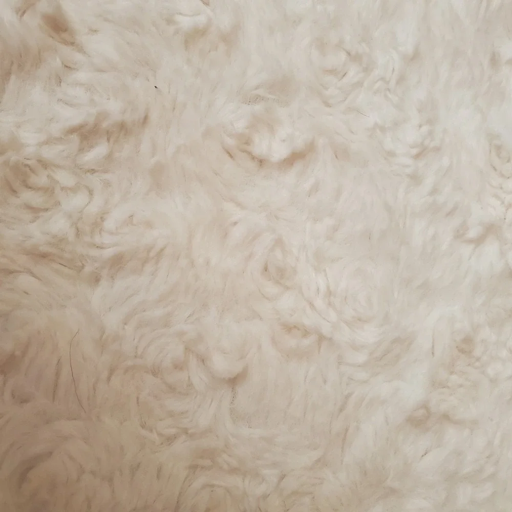 Kyle &‎ Deena Baby Blanket Swirl Plush Rosette White Sherpa